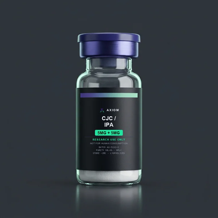 CJC / IPA 5mg + 5mg vial, research use only